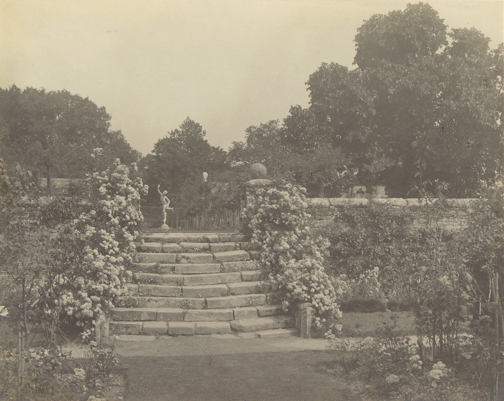 Frederick H. Evans:[Herstmonceux Castle, Sussex, Steps to th, Poster Print Wall Art
