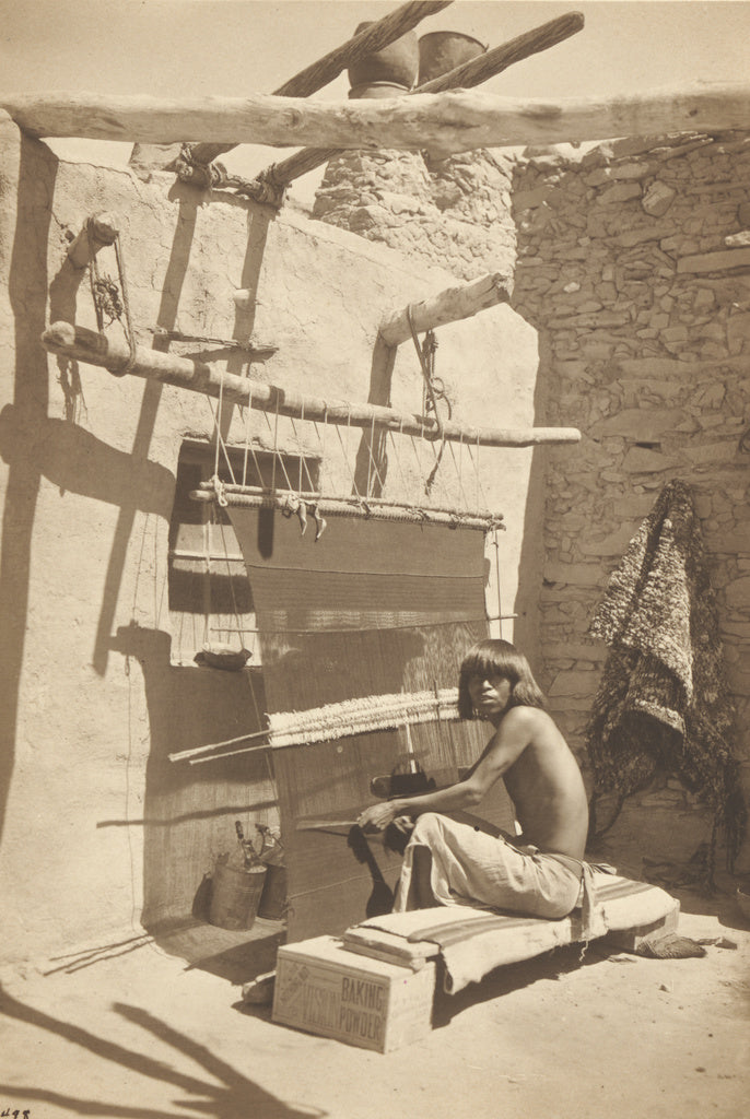 A.C. Vroman:Hopi Blanket Maker, Poster Print Wall Art