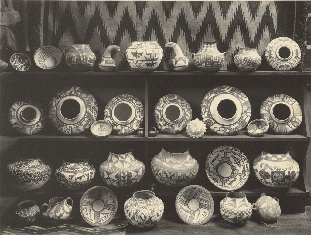 A.C. Vroman:Moki (Hopi) Pottery, from the collection of A.C., Poster Print Wall Art