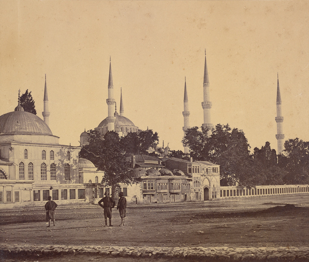 Felice Beato:Sultan Ahmed's Mosque, Poster Print Wall Art