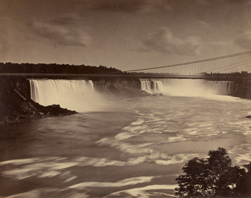 George Barker:New Suspension Bridge, Poster Print Wall Art