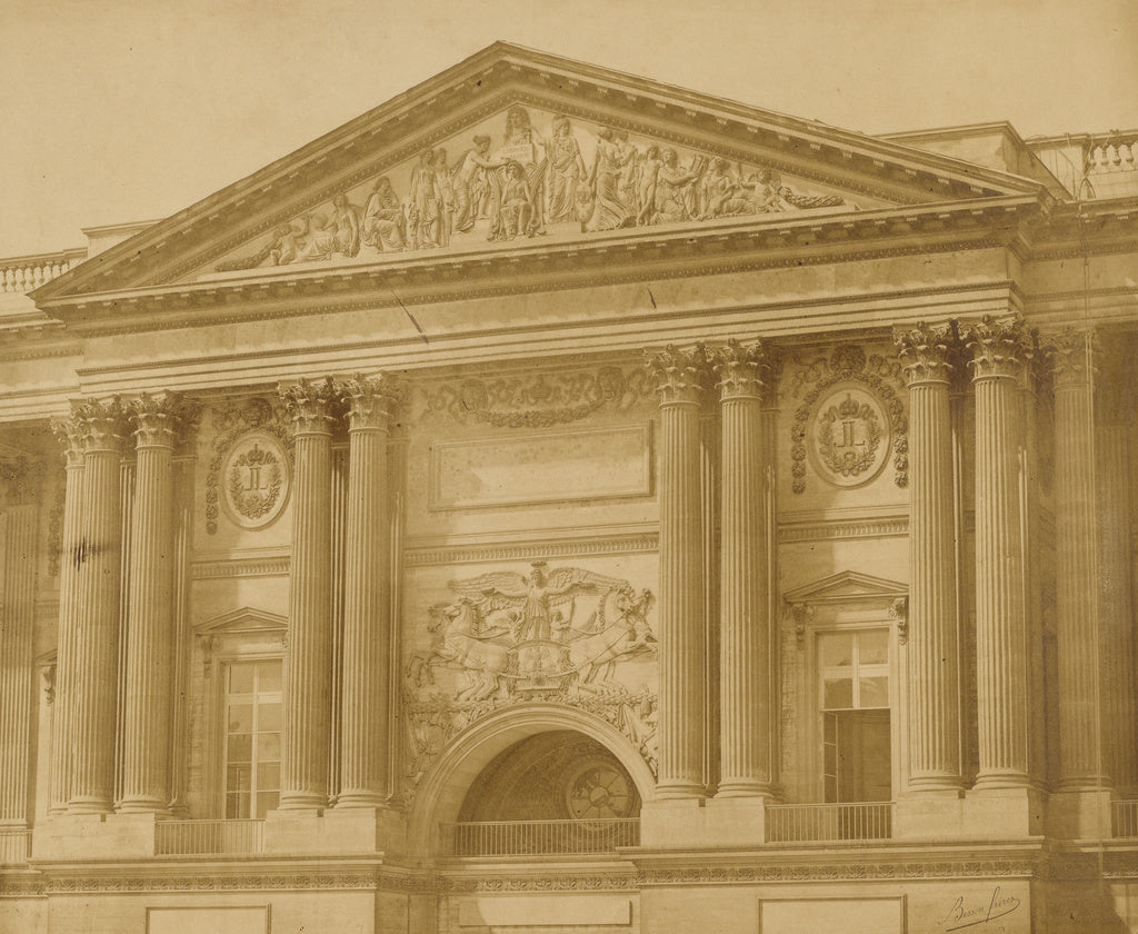 Bisson Frères:Entrance, Louvre Palace, Poster Print Wall Art