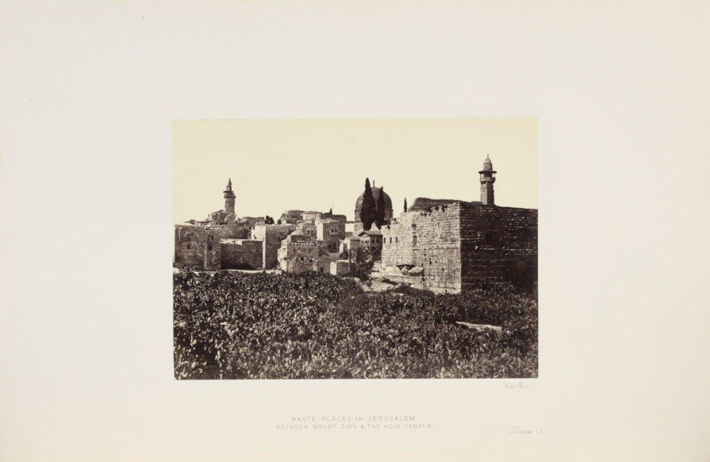 Francis Frith:Waste Places in Jerusalem between Mount Zion a, Poster Print Wall Art