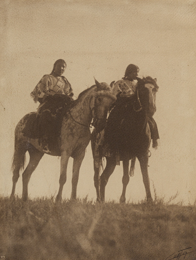 Edward S. Curtis:Sioux Girls, Poster Print Wall Art