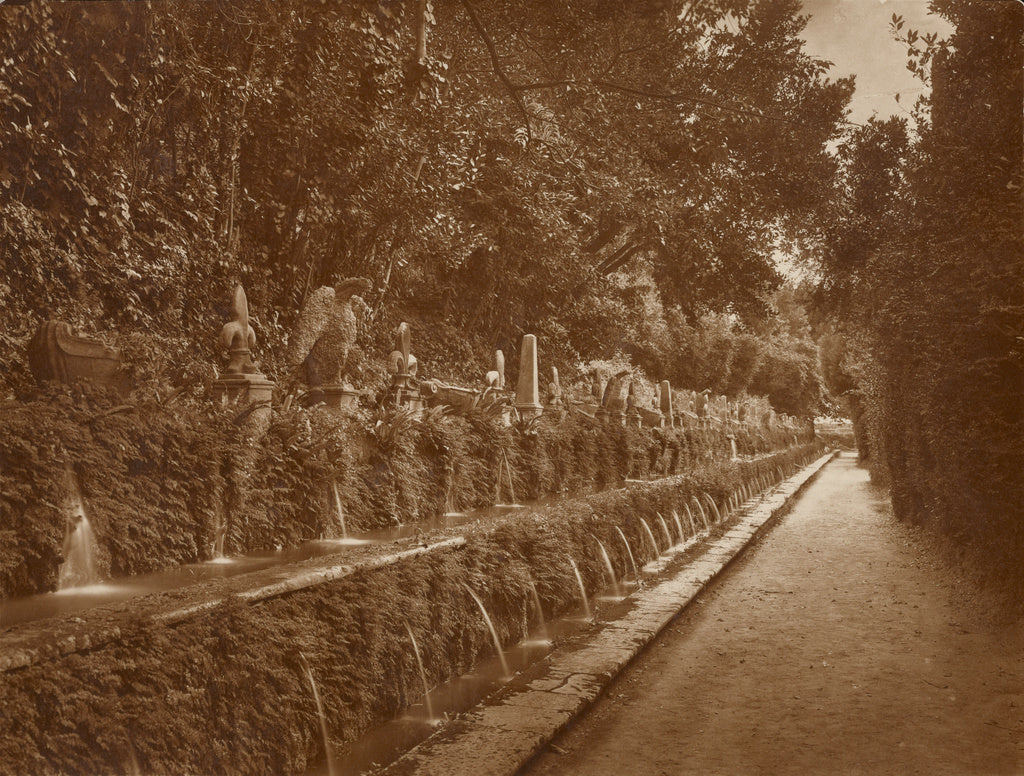 James Anderson:Villa d'Este, Gallery of Fountains, Poster Print Wall Art