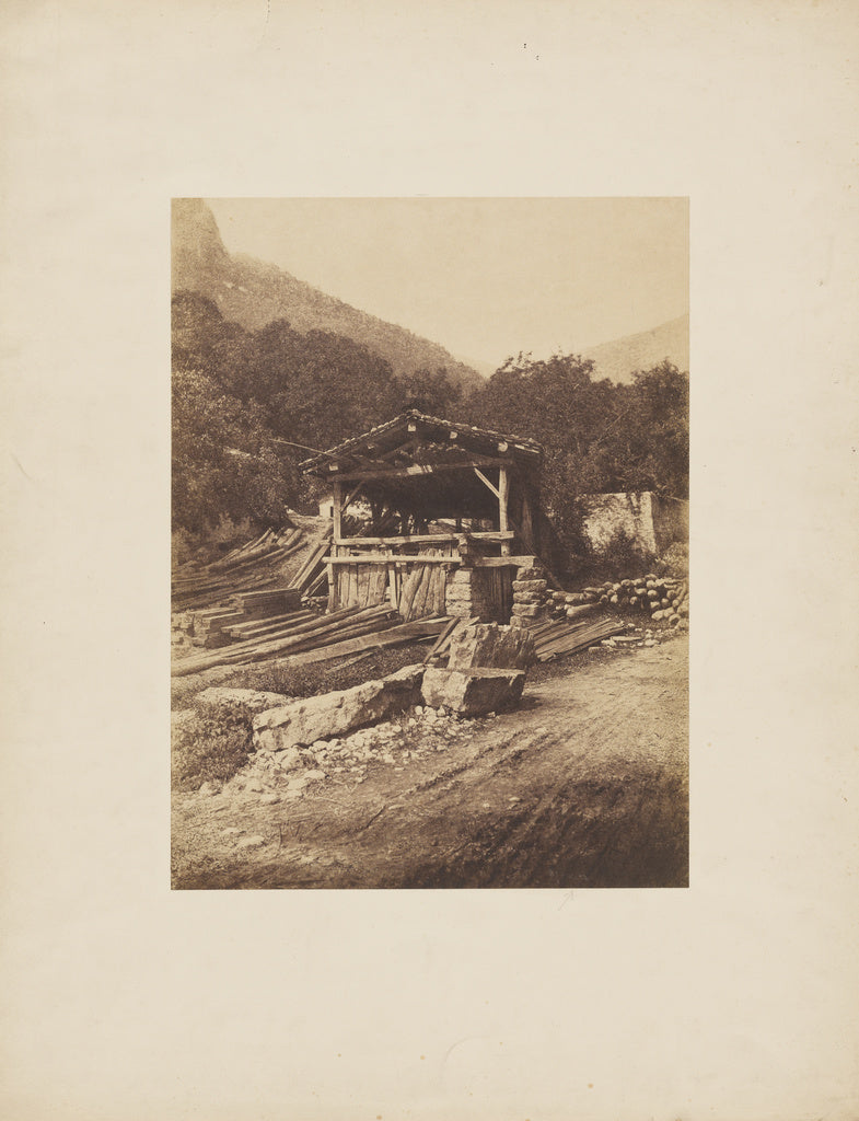 André Giroux:Wood Cabin, Poster Print Wall Art