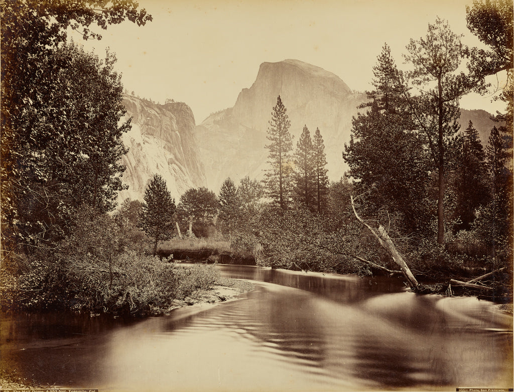 Carleton Watkins:The Half Dome, 4,953 feet, Yosemite, Cal., Poster Print Wall Art