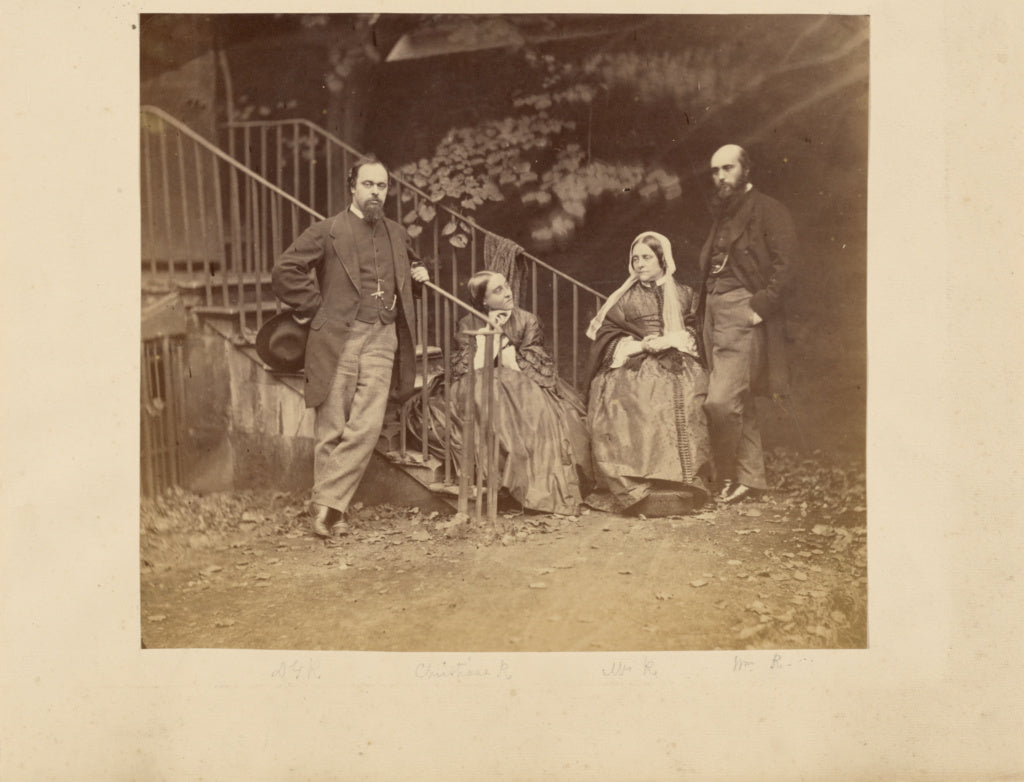 Lewis Carroll:[Dante Gabriel Rossetti, Christina Rossetti, M,16x12"(A3)Poster