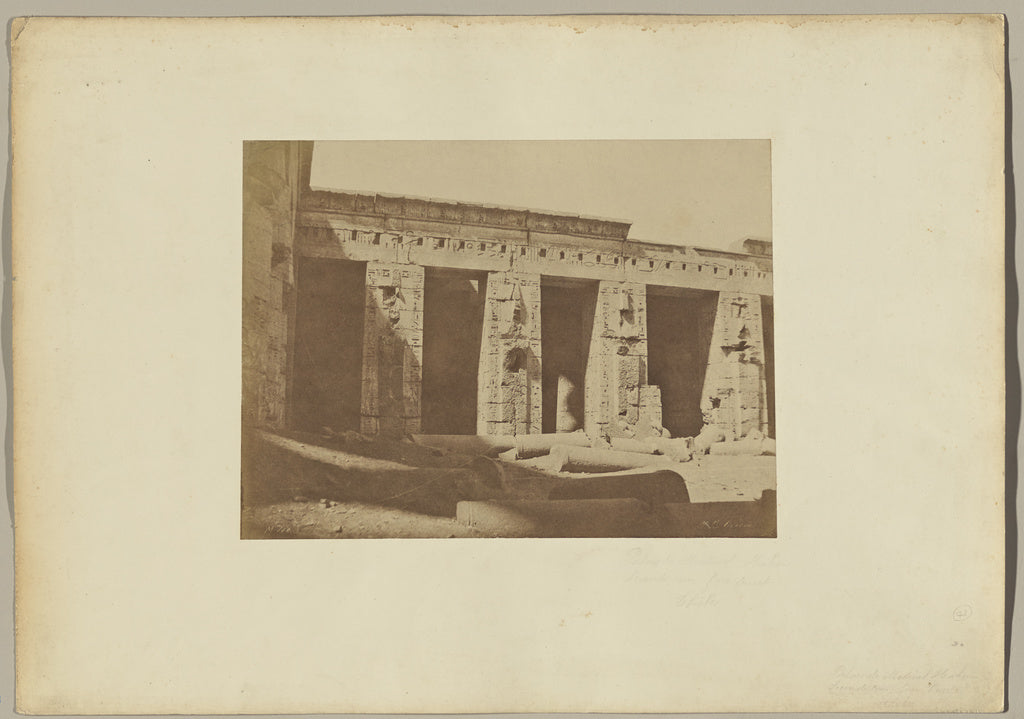 John Beasley Greene:[Thèbes. Palais de Médinet Habou, seco, Poster Print Wall Art