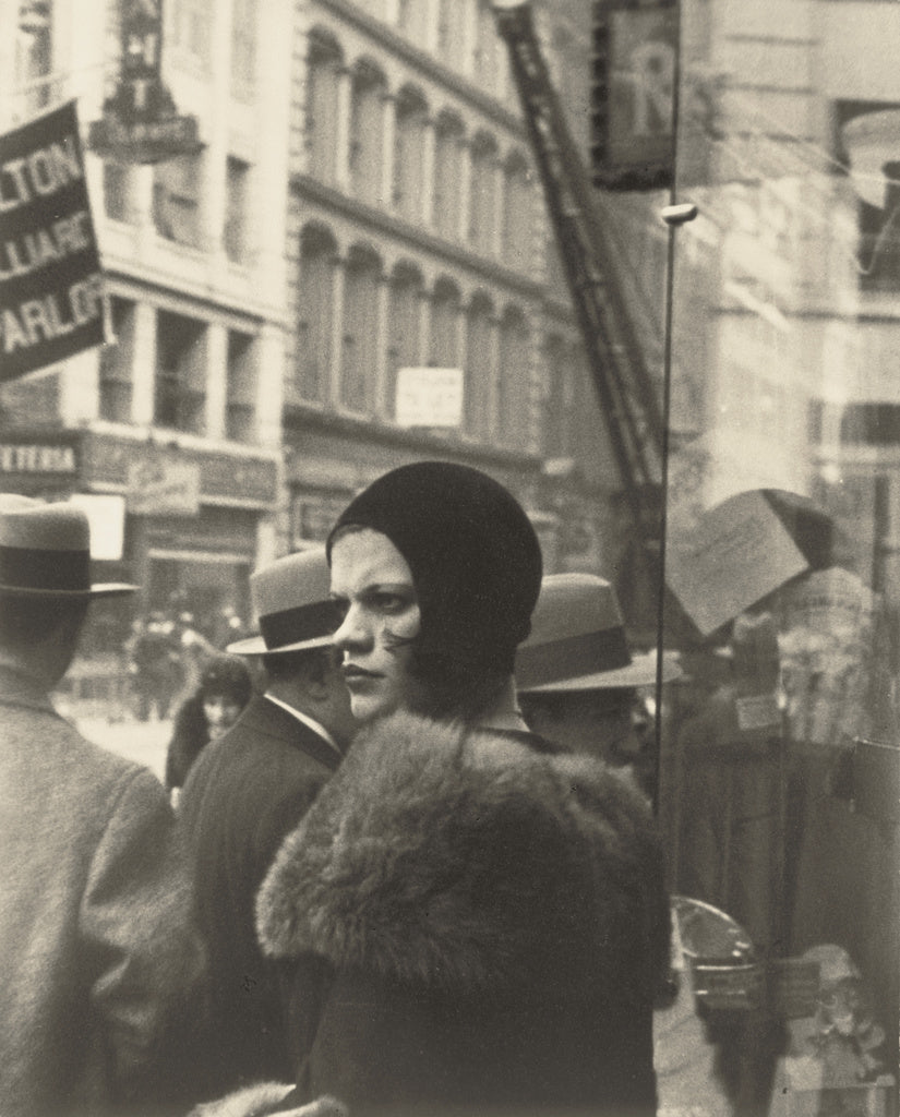 Walker Evans:Girl in Fulton Street, New York, Poster Print Wall Art