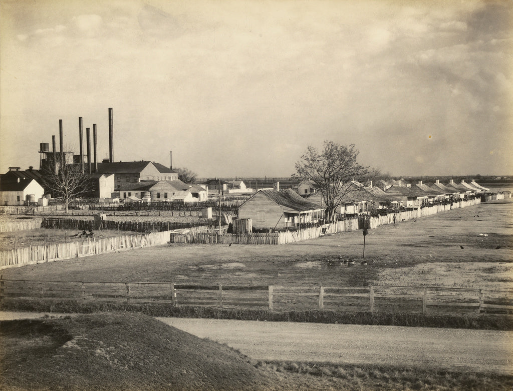 Walker Evans:Louisiana Factory and Houses, Poster Print Wall Art