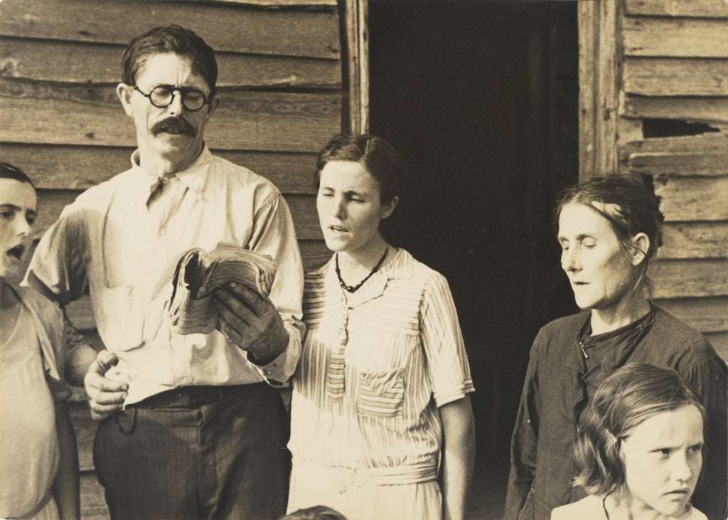 Walker Evans:Alabama Tenant Farmer Family Singing Hymns / Th, Poster Print Wall Art