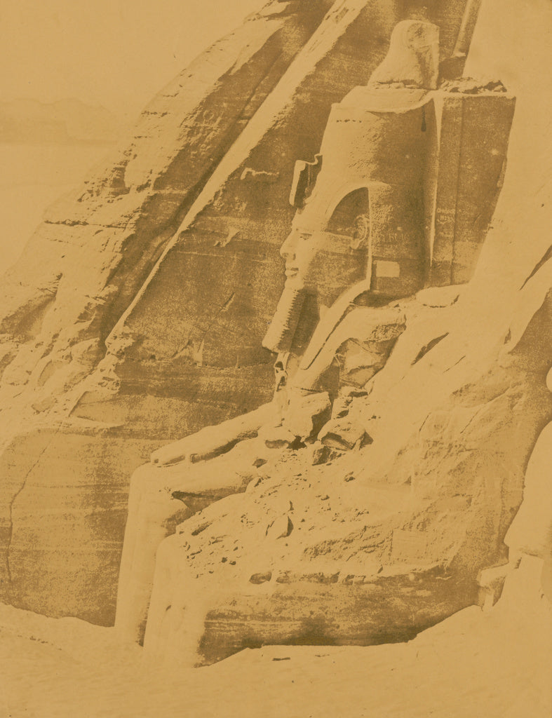 Maxime Du Camp:Ibsamboul; Le colosse oriental vu de Profil, Poster Print Wall Art