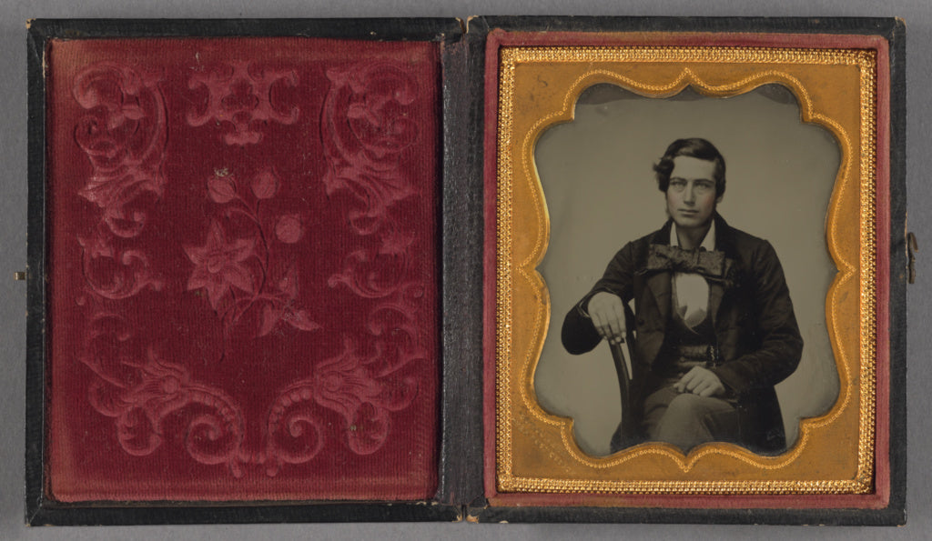 Christopher C. Schoonmaker:[Portrait of a Seated Young Man W, Poster Print Wall Art