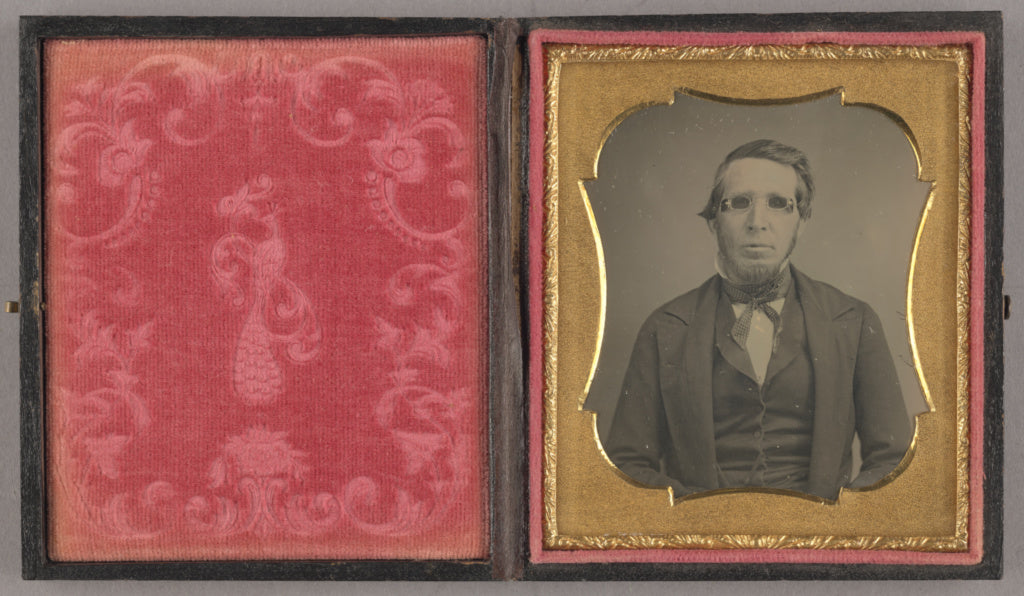 Unknown maker, American:[Portrait of a Seated Man Wearing Da, Poster Print Wall Art