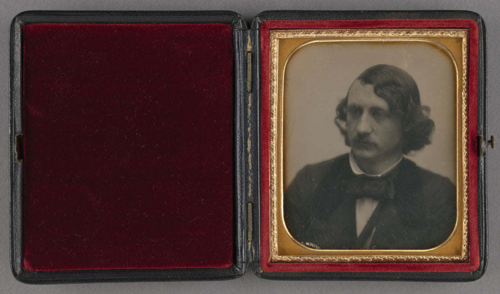 Albert Sands Southworth:[Portrait of a young man with mousta, Poster Print Wall Art