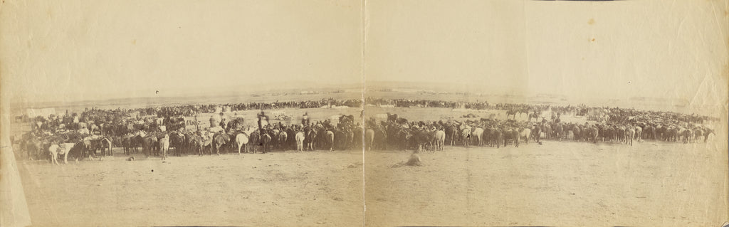 Unknown maker, American:[Arapahoe and Cheyenne tribes receiv, Poster Print Wall Art