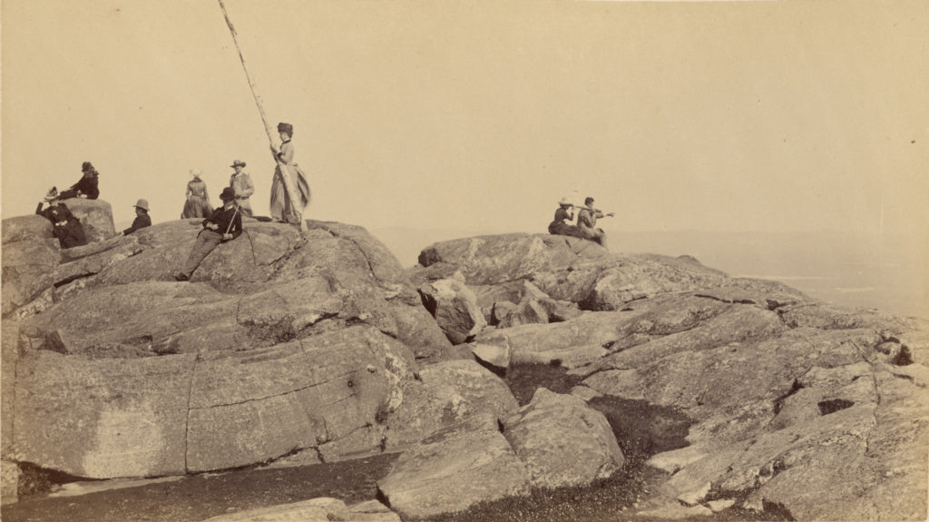 Jotham A. French:[Private party on summit of Mount Monadnock, Poster Print Wall Art