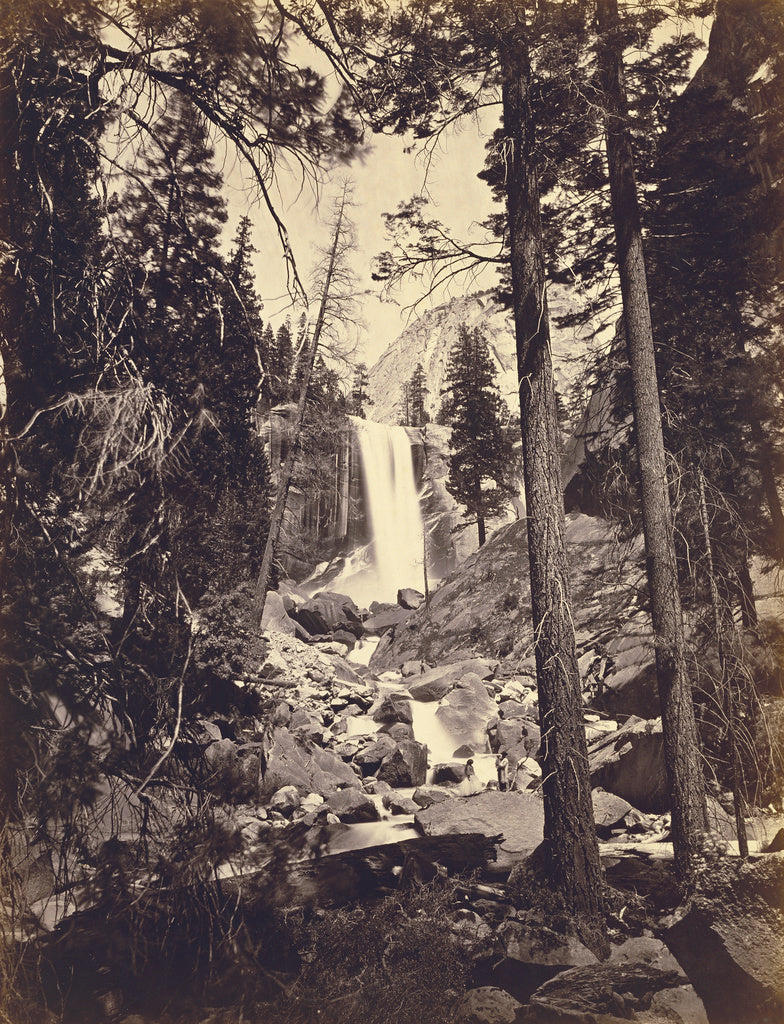 C.L. Weed:The Vernal Fall, 350 feet high. Yo-semite Valley, , Poster Print Wall Art