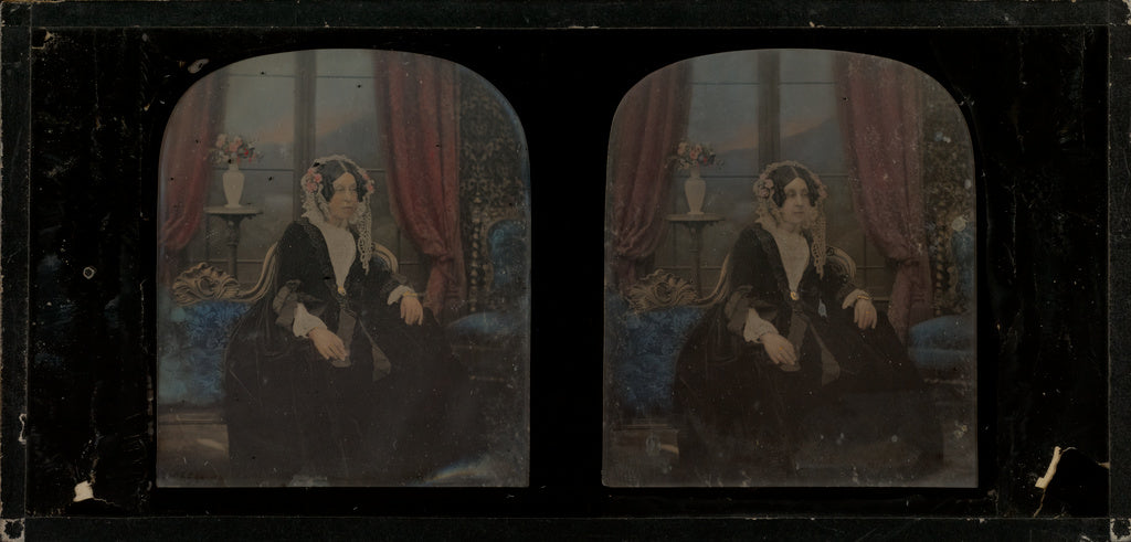 Antoine Claudet:[Portrait of Mrs. Charlotte Chester Woodroff, Poster Print Wall Art