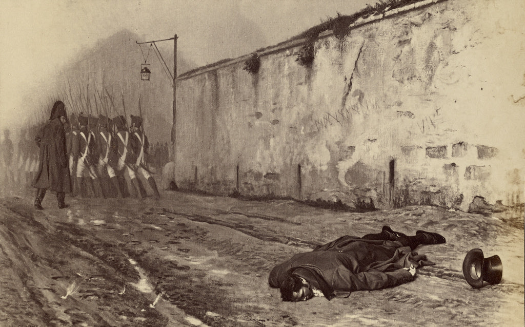 Unknown:[The Execution of Marshal Ney by Jean-Léon Gérôme, Poster Print Wall Art