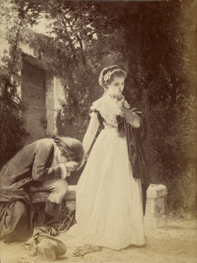Unknown:[The Broken Engagement by François Claudius Compte-, Poster Print Wall Art