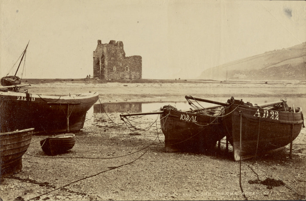 James Valentine:Castle and Lochranza, Arran, Poster Print Wall Art