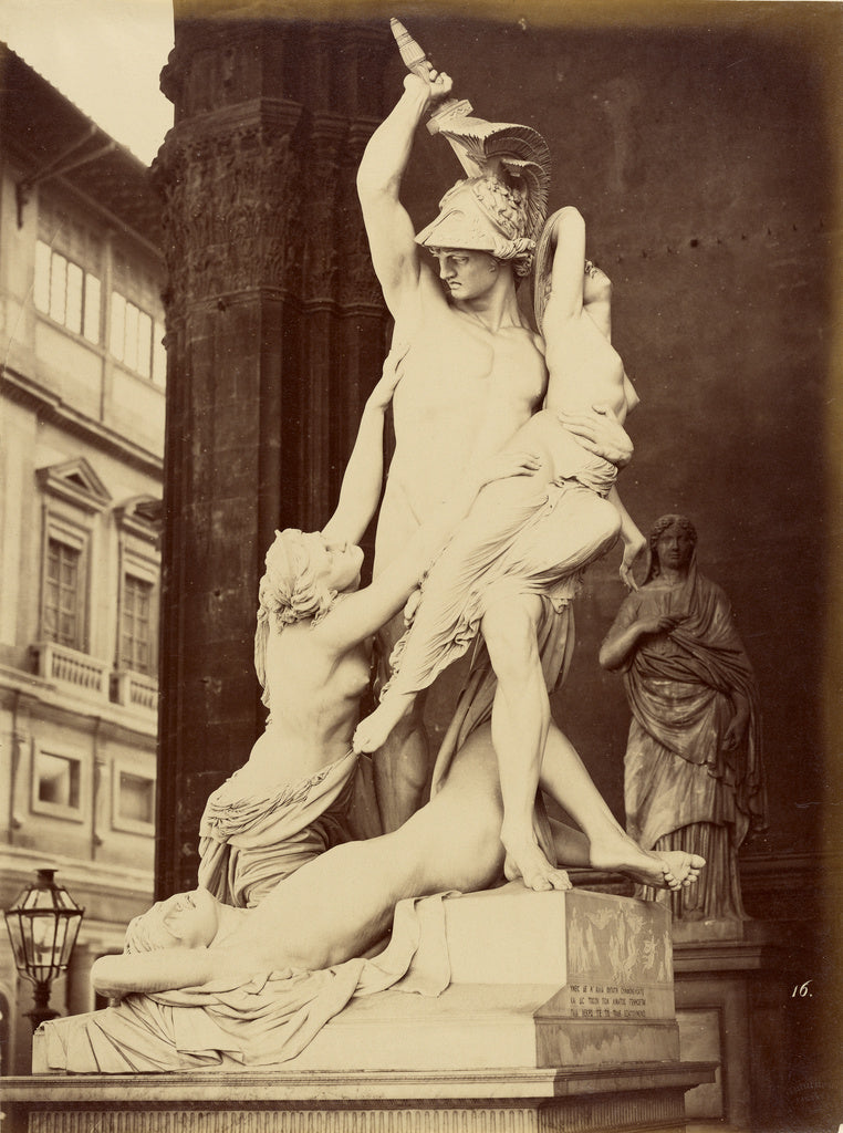 Fratelli Alinari:[View of Pio Fedi's "Rape of Polyxena" (186, Poster Print Wall Art