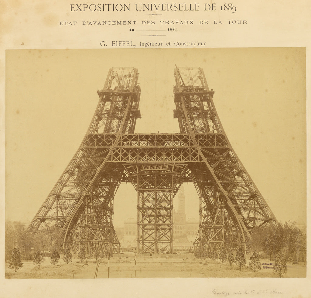 Louis-emile Durandelle:[Construction between the first and s, Poster Print Wall Art