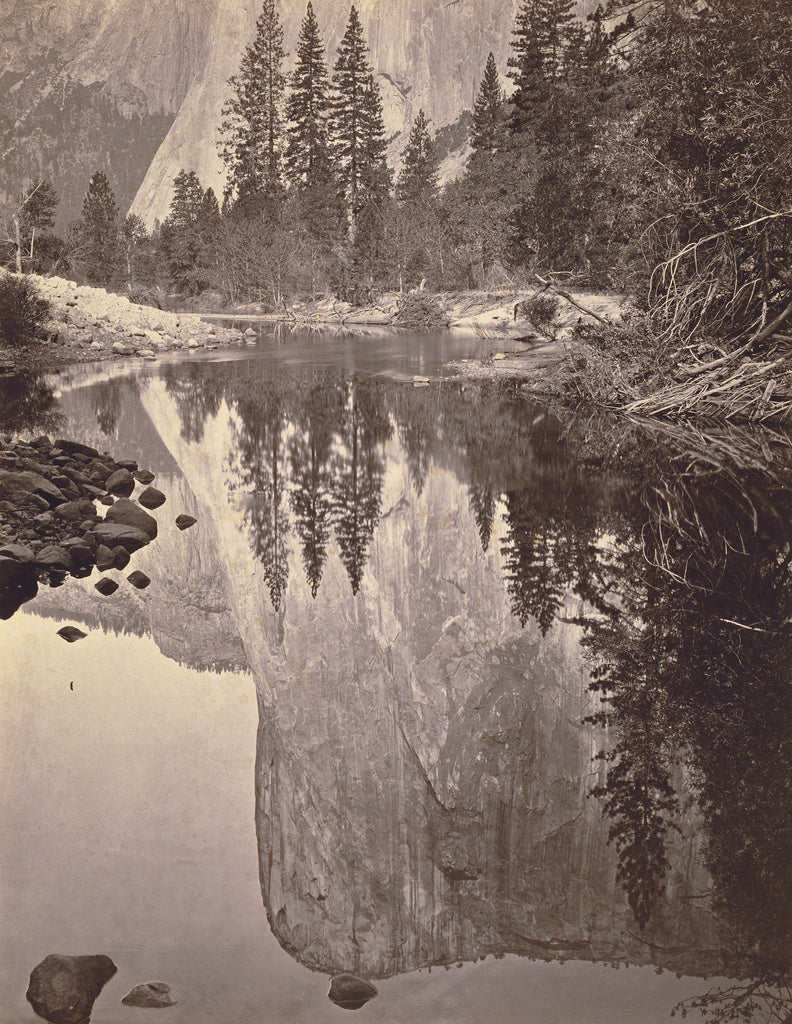Thomas Houseworth & Company:[Mirror View of El Capitan. Yo-S, Poster Print Wall Art
