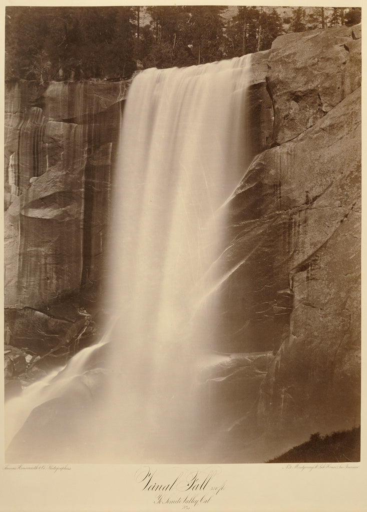 C.L. WeedAttributed to:[Vernal Fall, 350 ft., Yo-Semite Vall, Poster Print Wall Art