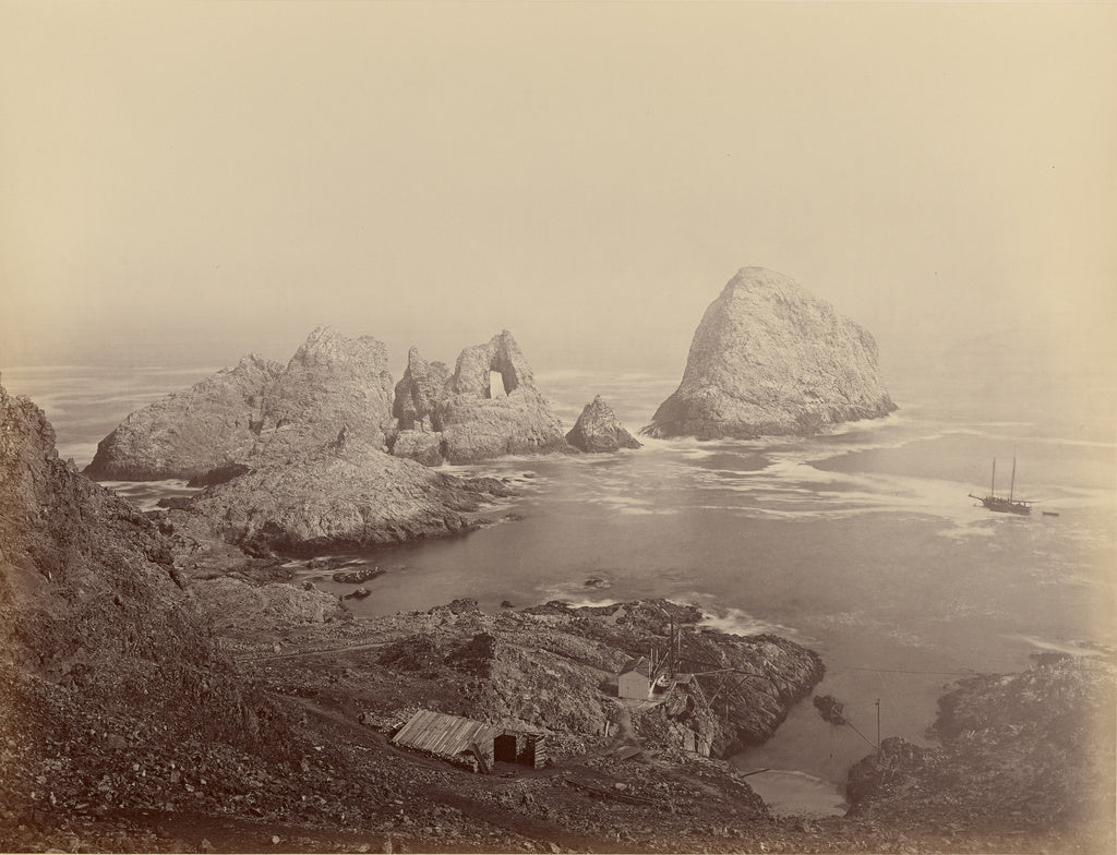 Carleton Watkins:[Sugar Loaf Islands and Fisherman's Bay, Fa, Poster Print Wall Art