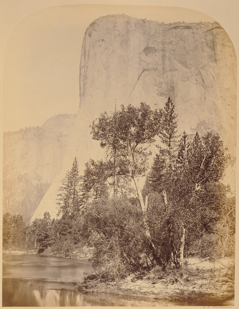 Carleton Watkins:Tutucanula - El Capitan 3600 ft. Yo Semite, Poster Print Wall Art