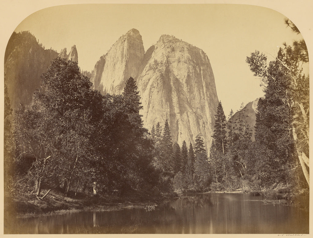 Carleton Watkins:River View - Cathedral Rocks, Poster Print Wall Art