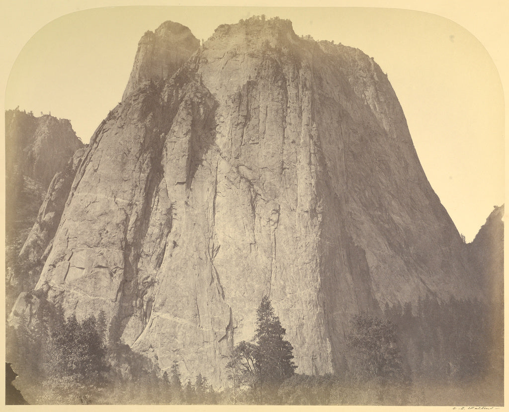 Carleton Watkins:Cathedral Rock - Yo Semite, Poster Print Wall Art
