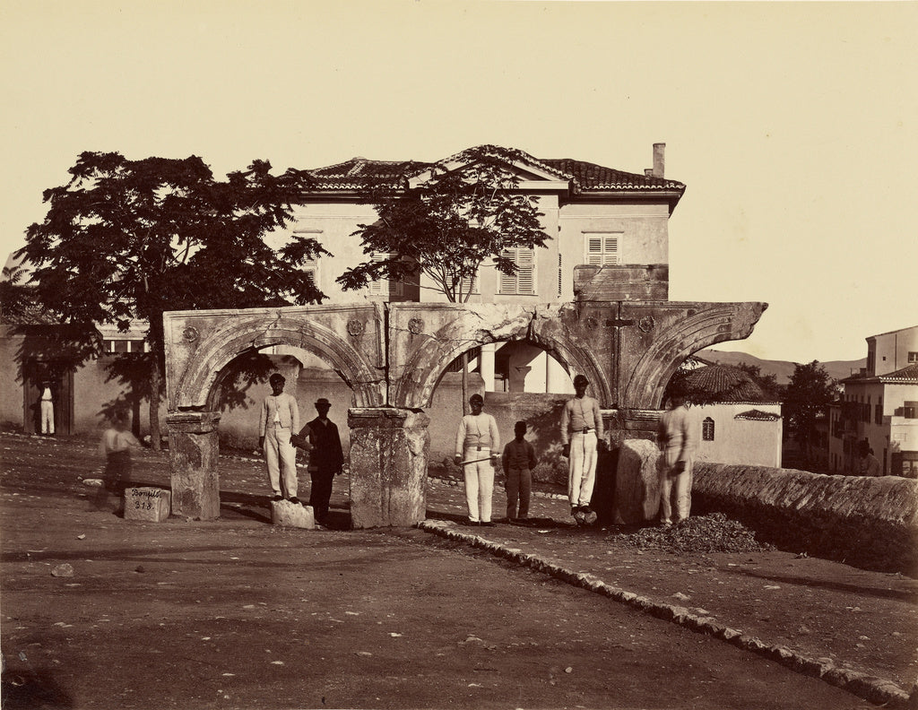 Félix Bonfils:Adrien's Portico, Athens, Poster Print Wall Art