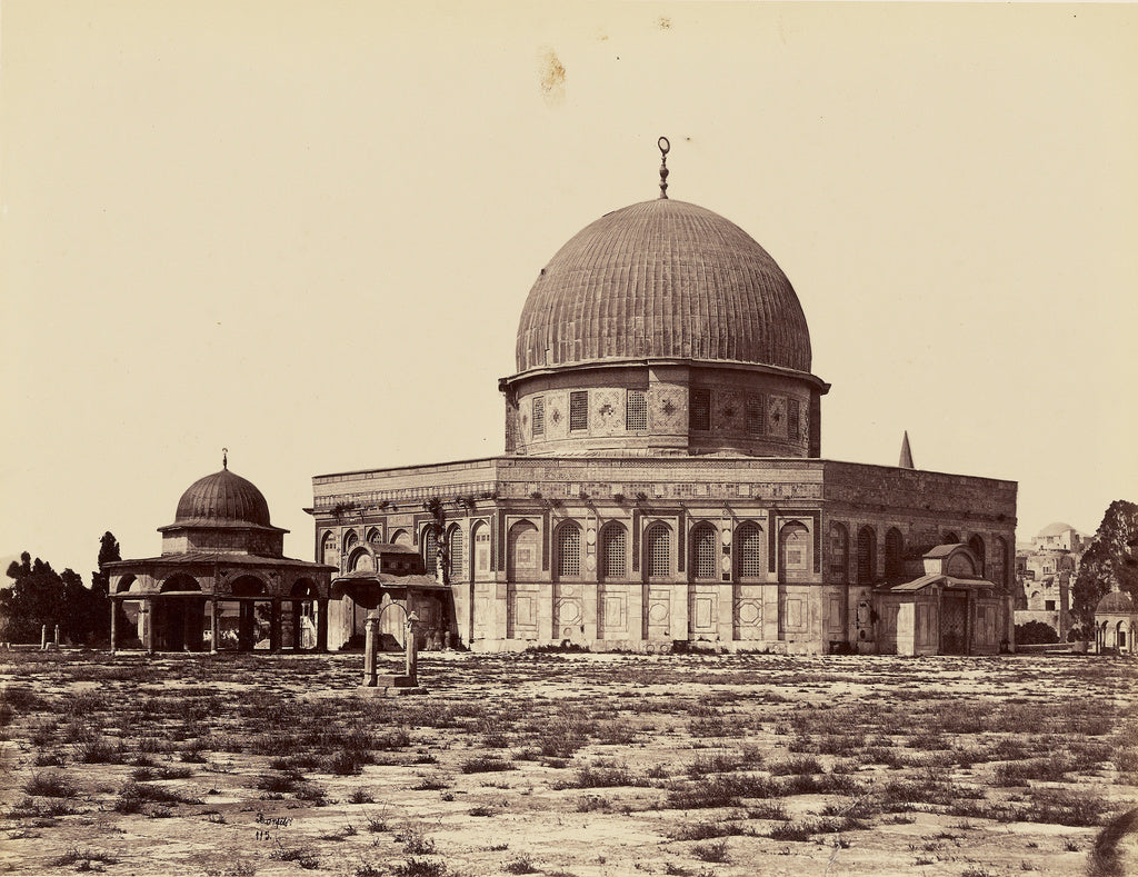 Félix Bonfils:Mosquee d'Omar et Tribunal de David [Jerusale, Poster Print Wall Art
