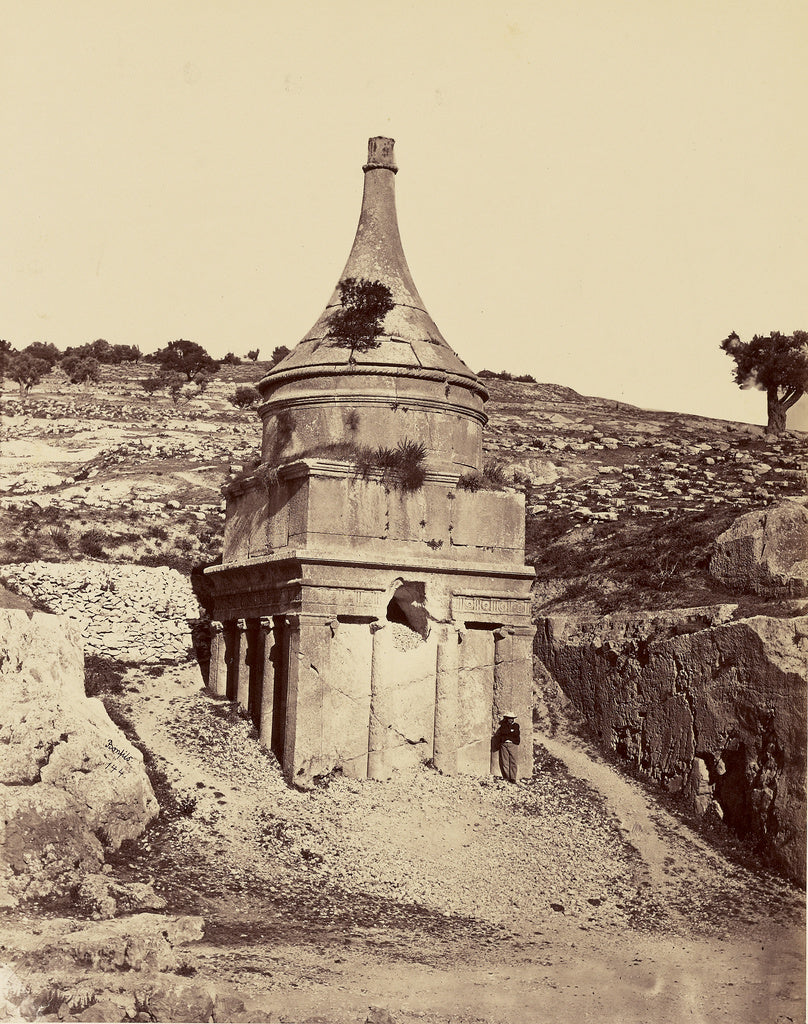 Félix Bonfils:Tombeau d'Absolom - Jerusalem, Poster Print Wall Art