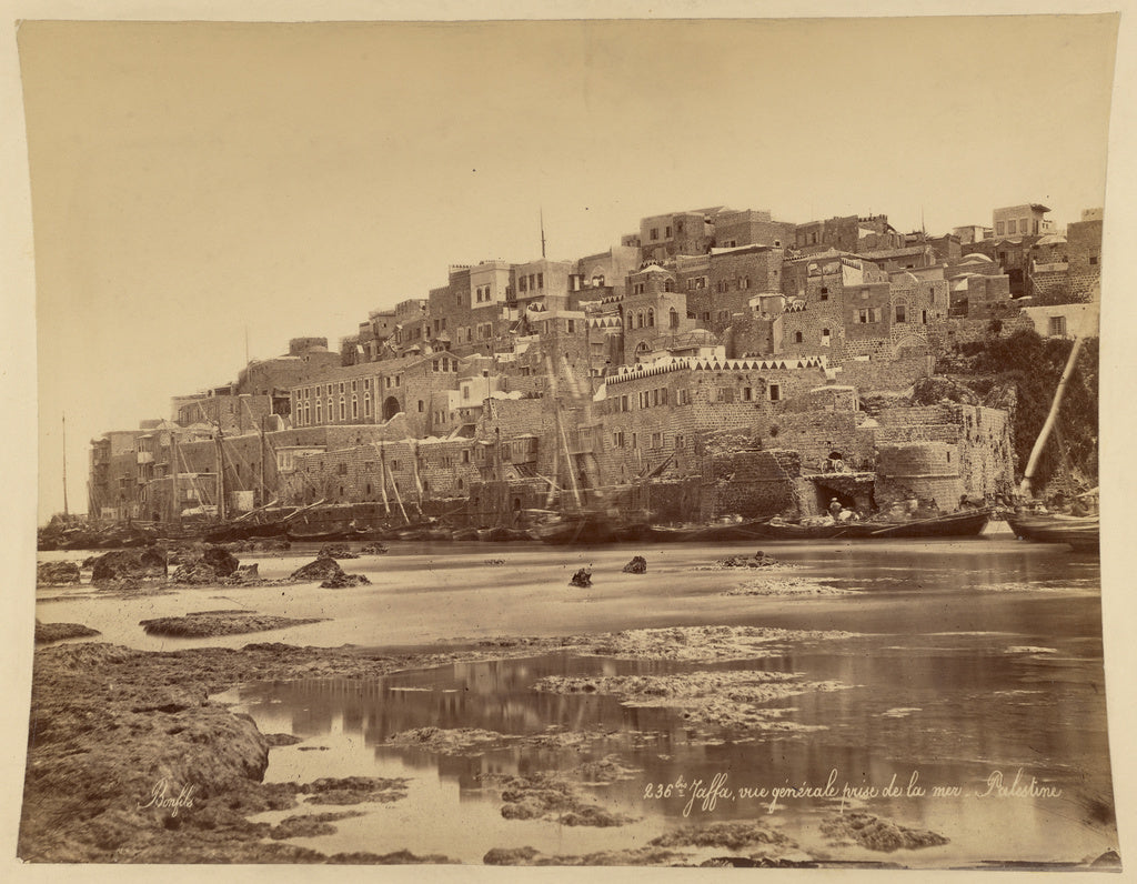 Félix Bonfils:Jaffa, vue générale prise de la mer, Palest, Poster Print Wall Art
