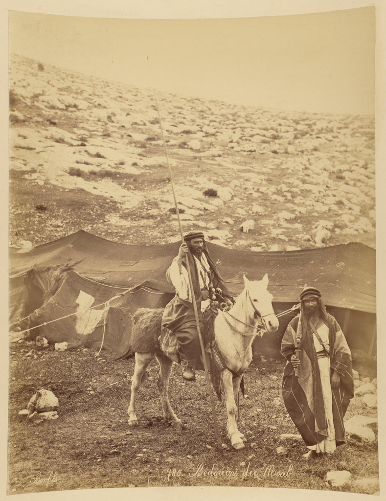 Félix Bonfils:Bédouins de Moab, Poster Print Wall Art