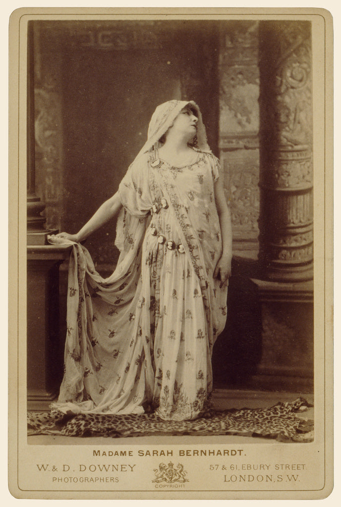 W. & D. Downey:Sarah Bernhardt in the role of Racine's Phèd, Poster Print Wall Art