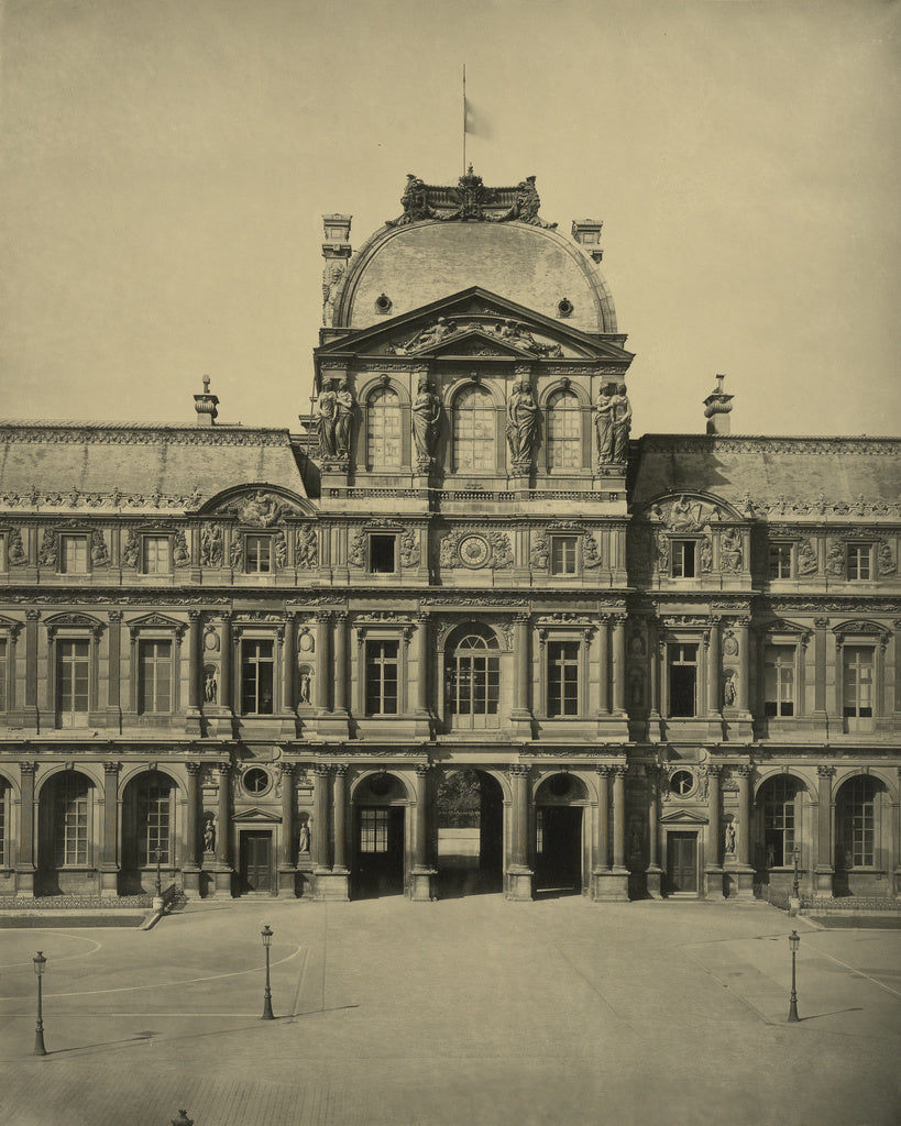 Adolphe Braun & Cie:Pavillon de l'Horloge, the Louvre, Paris, Poster Print Wall Art