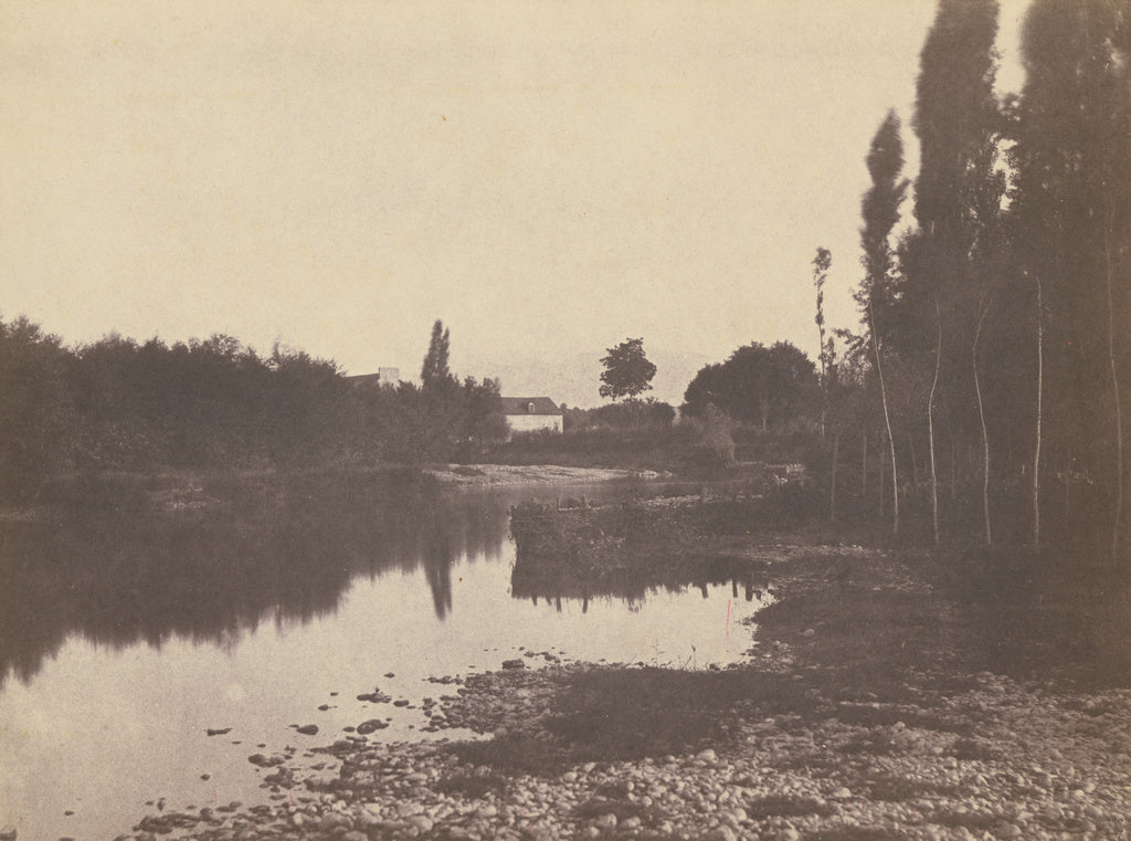 Vicomte Joseph de Vigier:Paysage à Pau regardant les Pyrén, Poster Print Wall Art