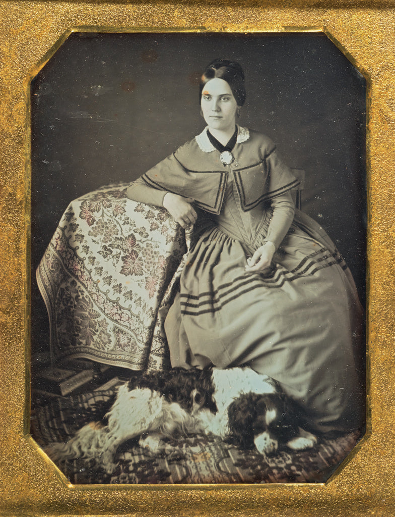 Unknown maker, American:[Portrait of a Seated Young Woman an, Poster Print Wall Art