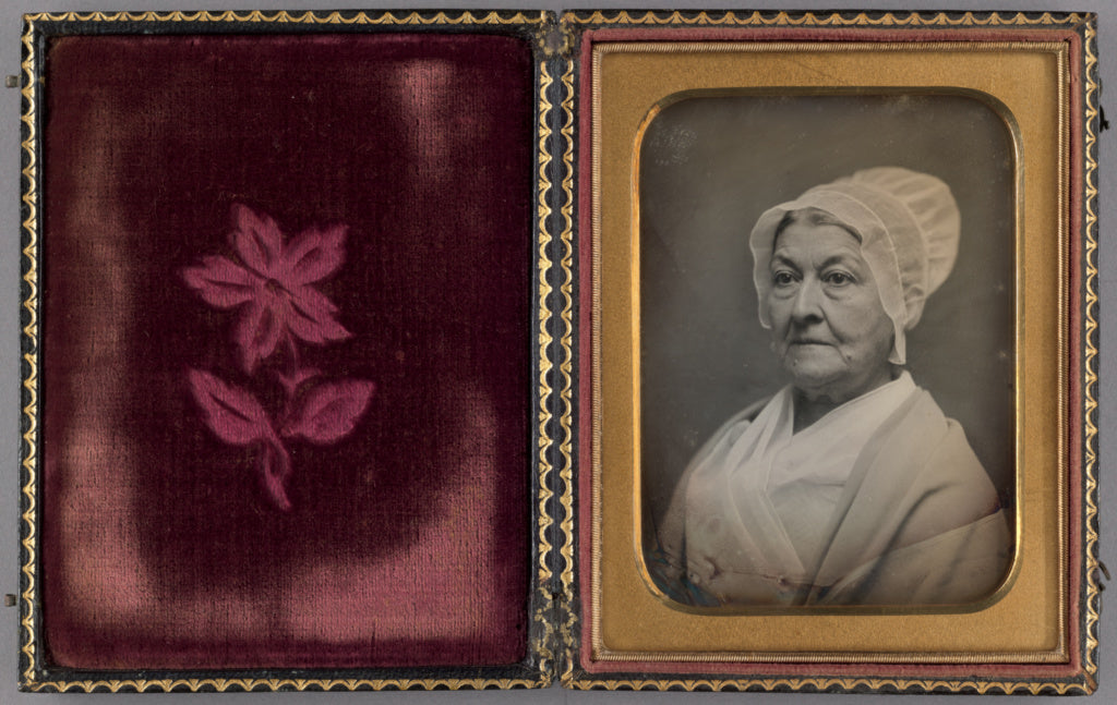 Unknown maker, American:[Portrait of an elderly woman in an , Poster Print Wall Art