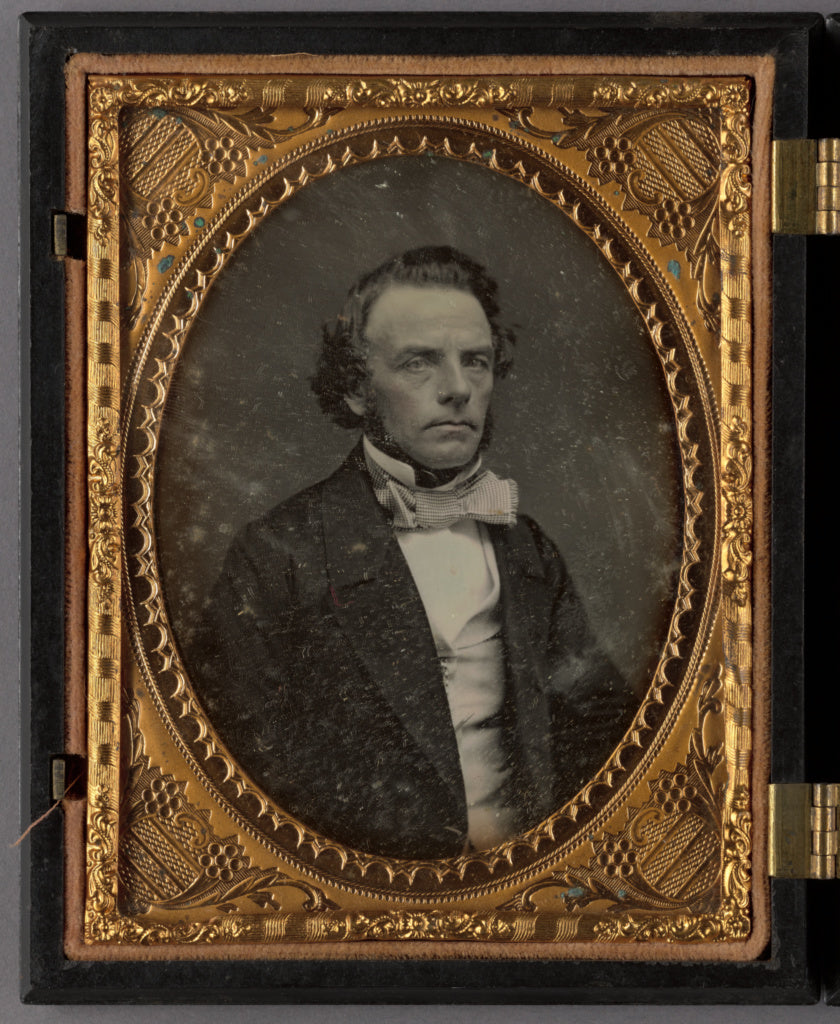 Unknown maker, American:[Portrait of a Seated Man Wearing Sm, Poster Print Wall Art