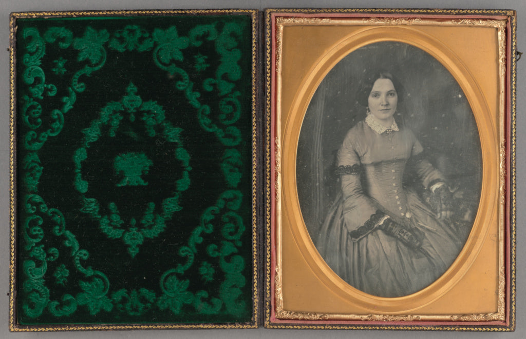 Unknown maker, American:[Portrait of a Seated Well-dressed, , Poster Print Wall Art