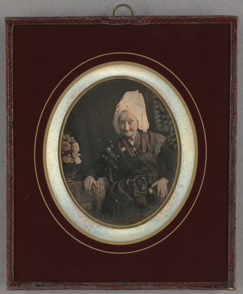Unknown maker, French:Portrait of an Elderly Woman, Poster Print Wall Art