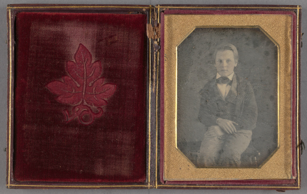 Unknown maker, American:[Portrait of a well-dressed young bo, Poster Print Wall Art