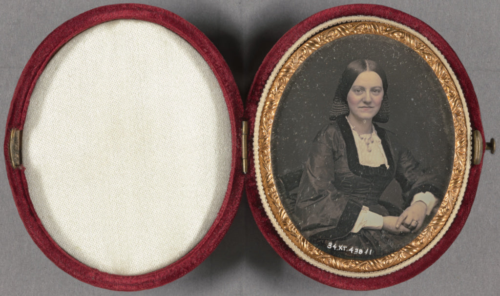 Unknown maker, American:[Portrait of a married woman with st, Poster Print Wall Art